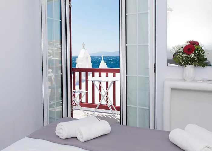 Myconian Little Venice Elite With Sea View דירה *