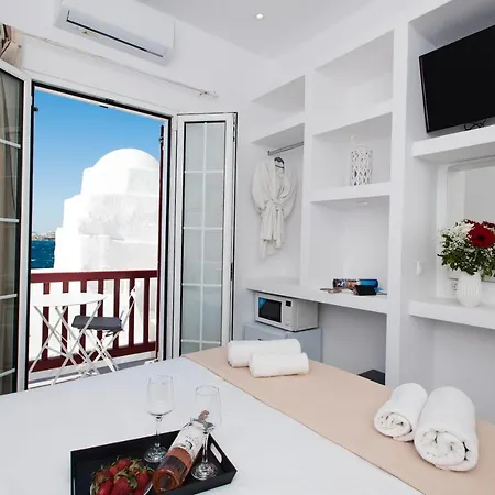 Lägenhet Myconian Little Venice Elite With Sea View *